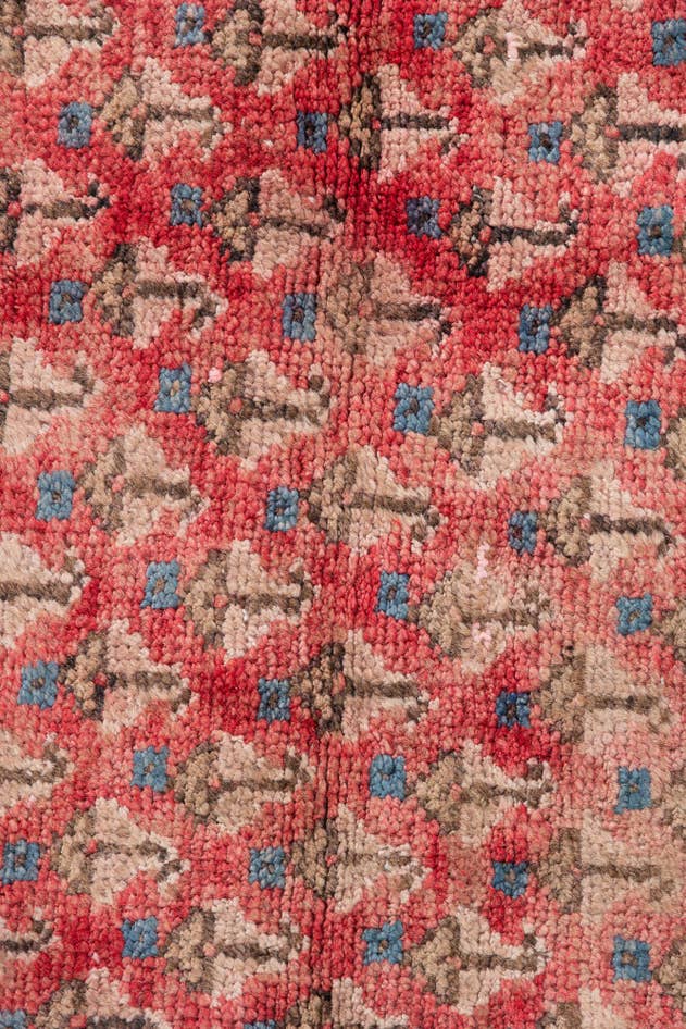 Detail image of 2' 5 x 6' 8 Hand Knotted Ultra Vintage Persian Wool Runner Rug