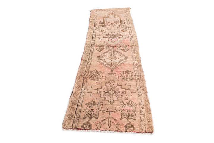 2' 3 x 7' 2 Hand Knotted Ultra Vintage Persian Wool Runner Rug