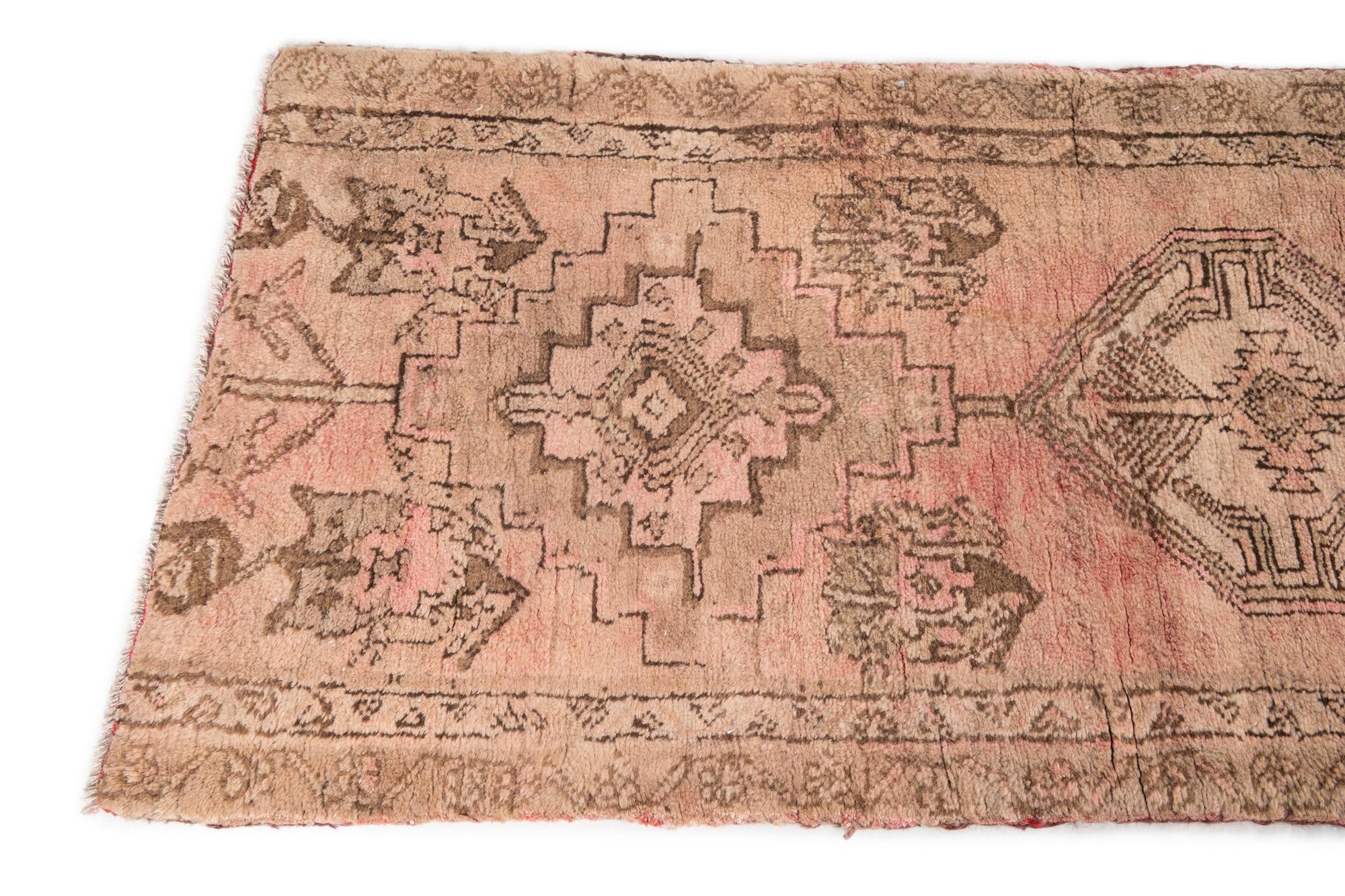 2' 3 x 7' 2 Hand Knotted Ultra Vintage Persian Wool Runner Rug
