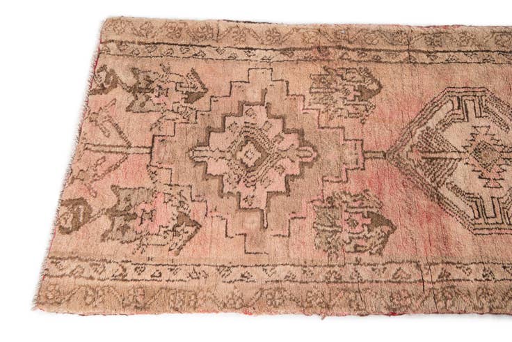 Detail image of 2' 3 x 7' 2 Hand Knotted Ultra Vintage Persian Wool Runner Rug