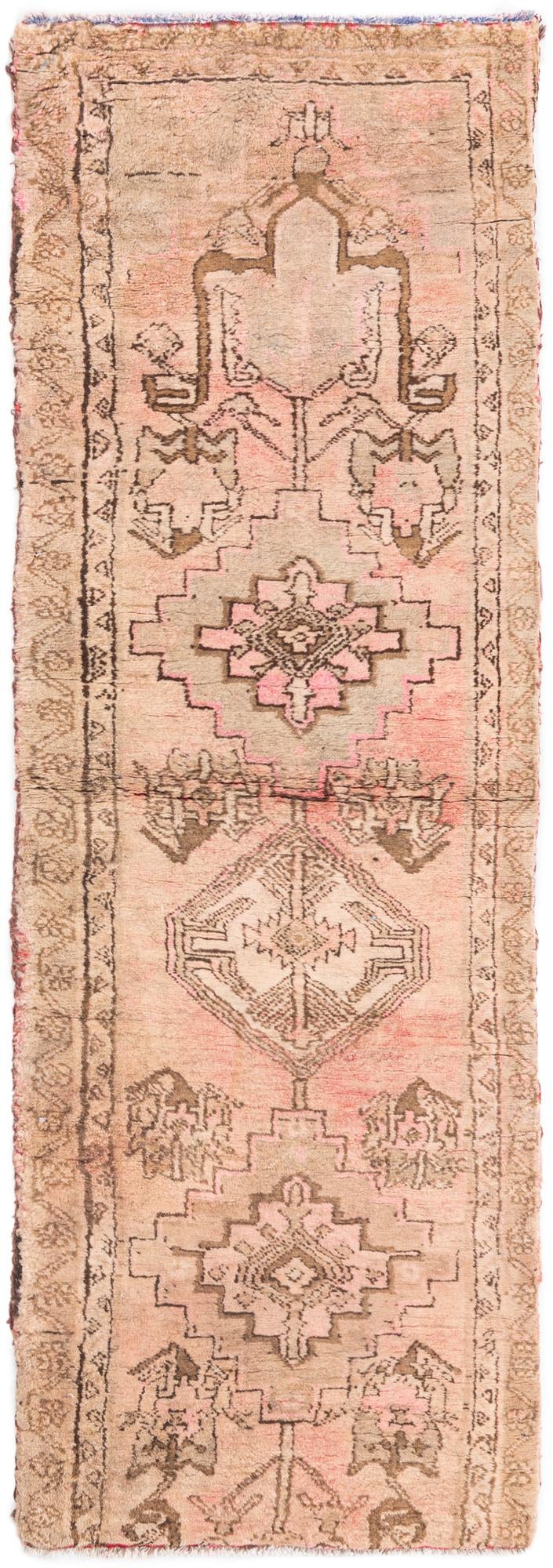 2' 3 x 7' 2 Hand Knotted Ultra Vintage Persian Wool Runner Rug