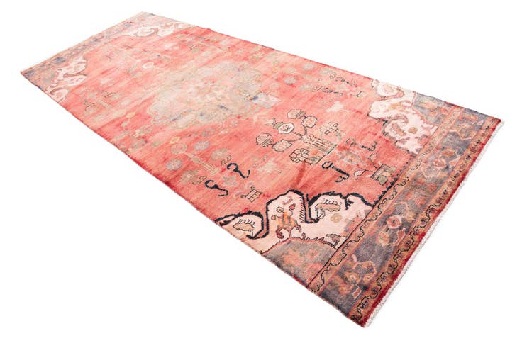 Detail image of 4' 1 x 9' 8 Hand Knotted Ultra Vintage Persian Wool Runner Rug
