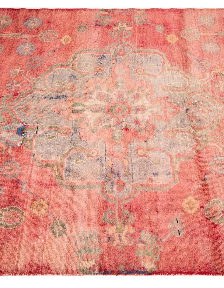 Detail image of 4' 1 x 9' 8  Hand Knotted Ultra Vintage Persian Wool Runner Rug