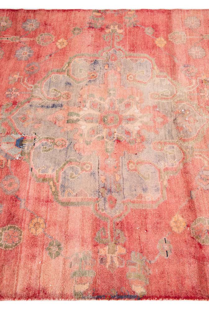 4' 1 x 9' 8 Hand Knotted Ultra Vintage Persian Wool Runner Rug