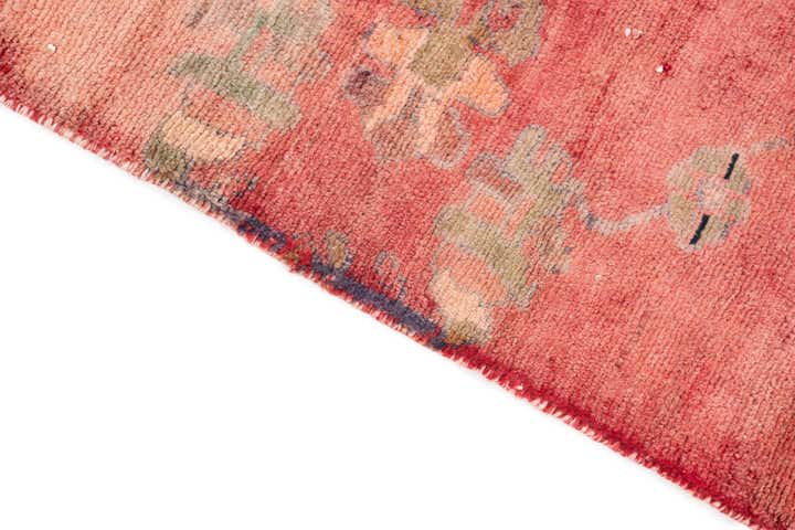 4' 1 x 9' 8 Hand Knotted Ultra Vintage Persian Wool Runner Rug