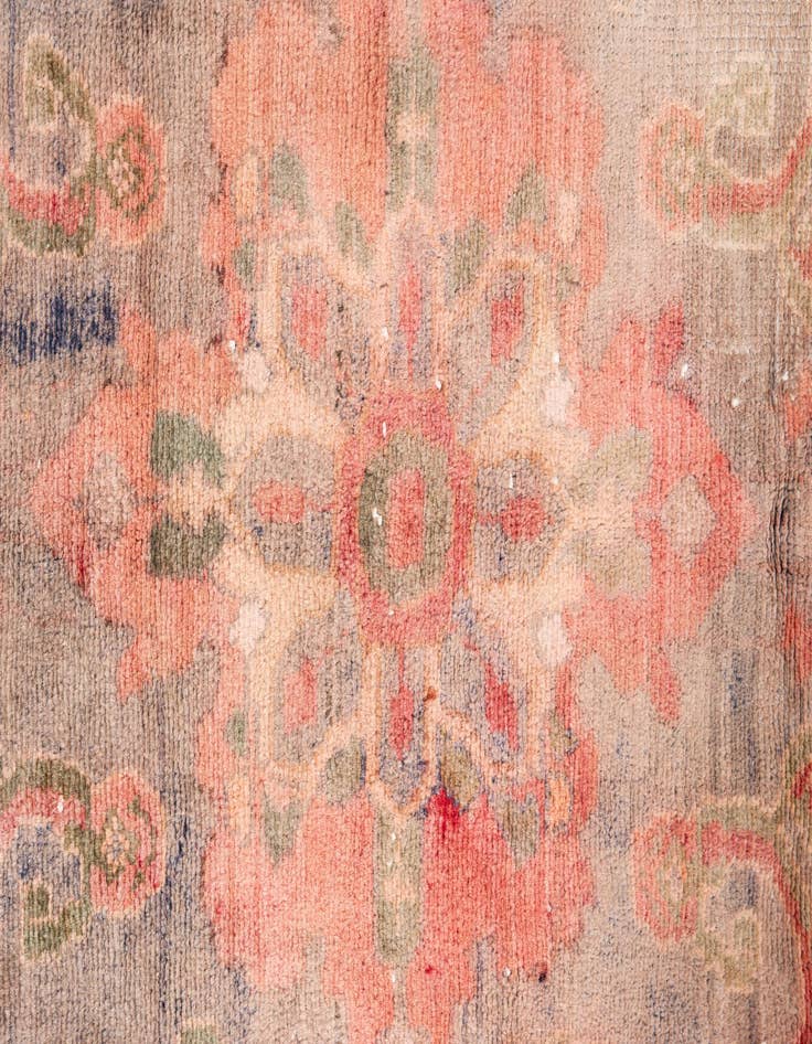 Detail image of 4' 1 x 9' 8  Hand Knotted Ultra Vintage Persian Wool Runner Rug