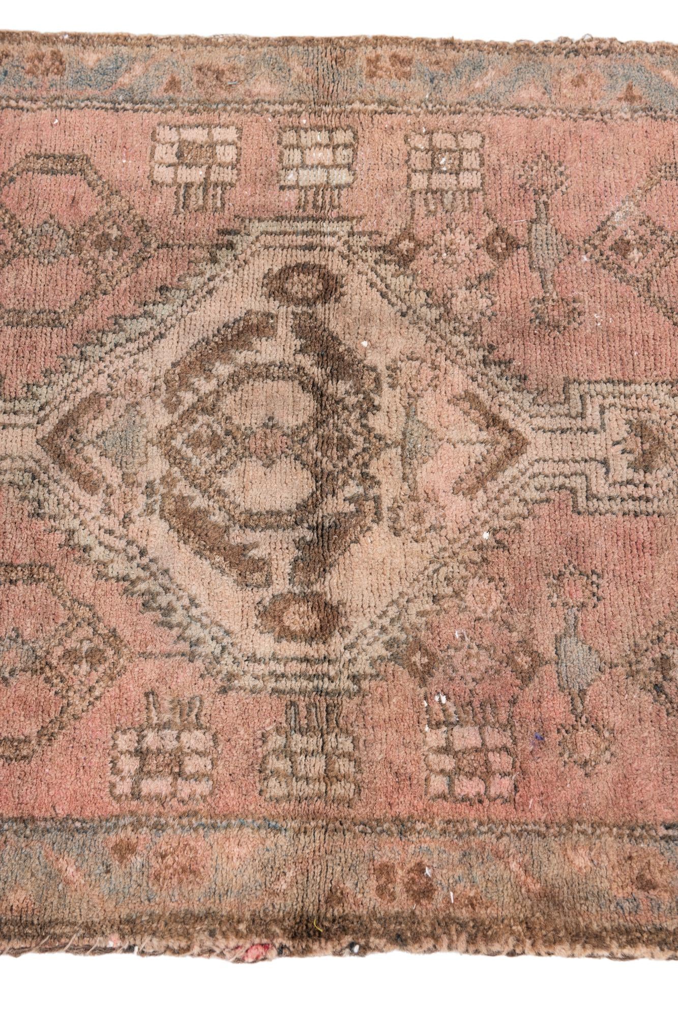 70cm x 310cm anudado a mano Ultra Vintage Alfombra Persa Lana Pasillera