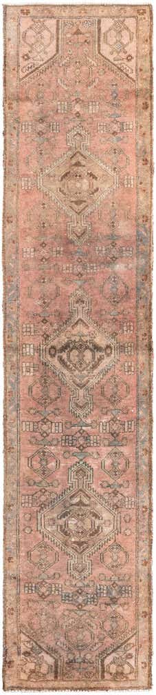 70cm x 310cm anudado a mano Ultra Vintage Alfombra Persa Lana Pasillera
