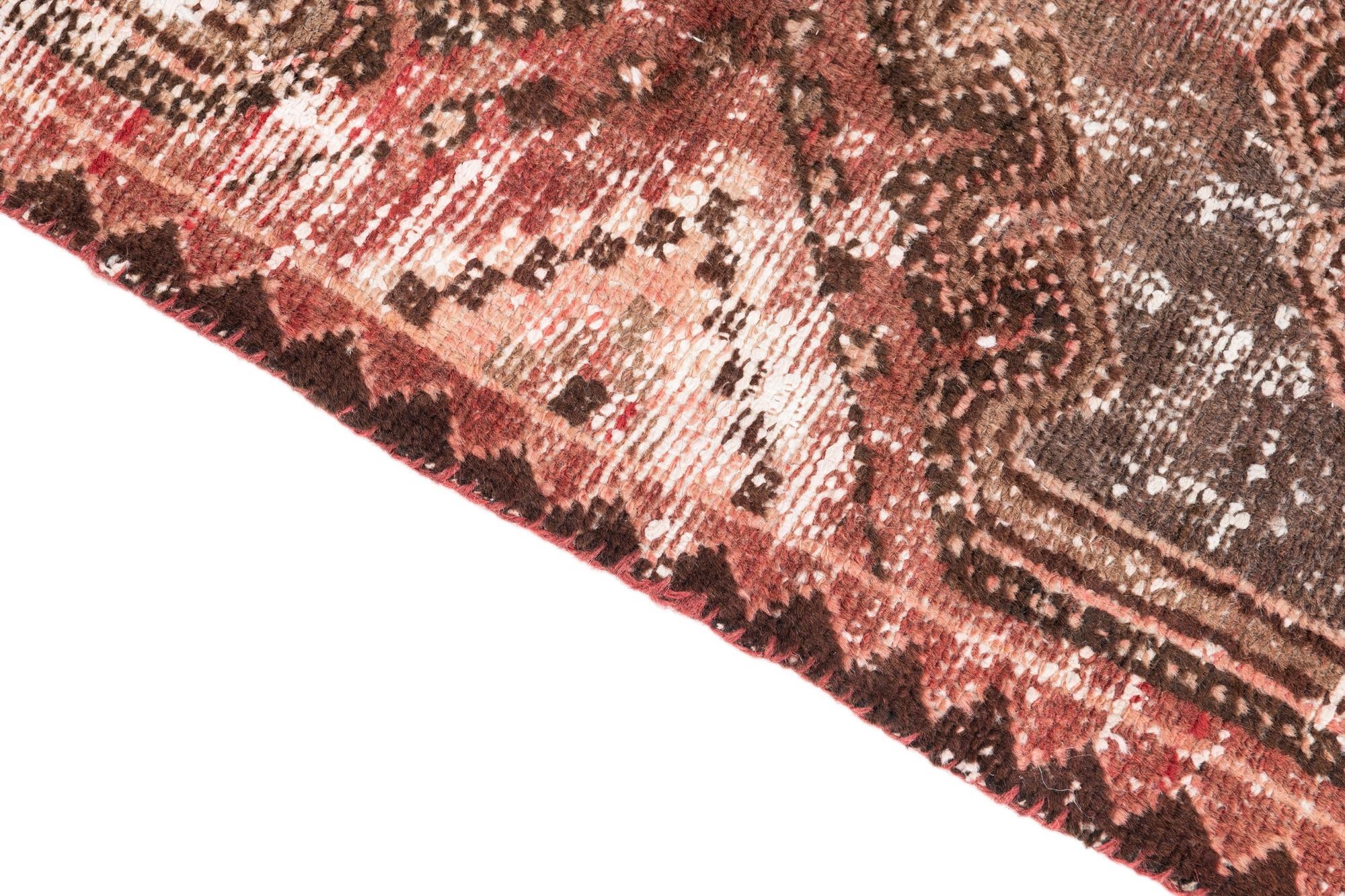 2' 10 x 9' 6 Hand Knotted Ultra Vintage Persian Wool Runner Rug