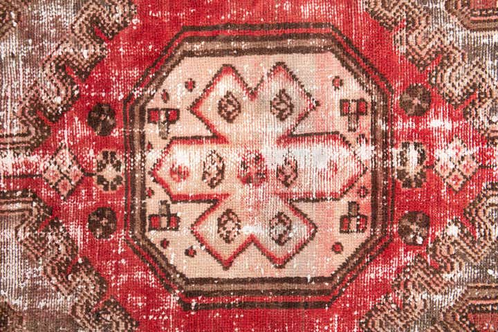 2' 10 x 9' 6 Hand Knotted Ultra Vintage Persian Wool Runner Rug