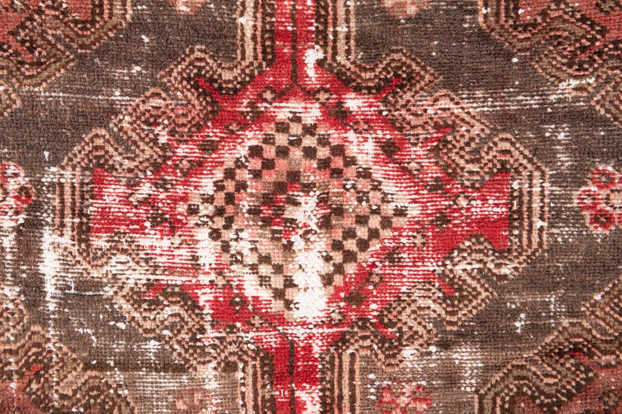 2' 10 x 9' 6 Hand Knotted Ultra Vintage Persian Wool Runner Rug