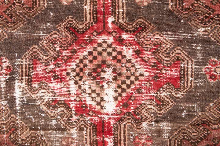 2' 10 x 9' 6 Hand Knotted Ultra Vintage Persian Wool Runner Rug