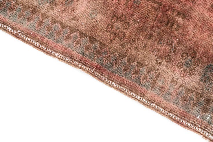 Detail image of 3' 2 x 9' 2 Hand Knotted Ultra Vintage Persian Wool Runner Rug