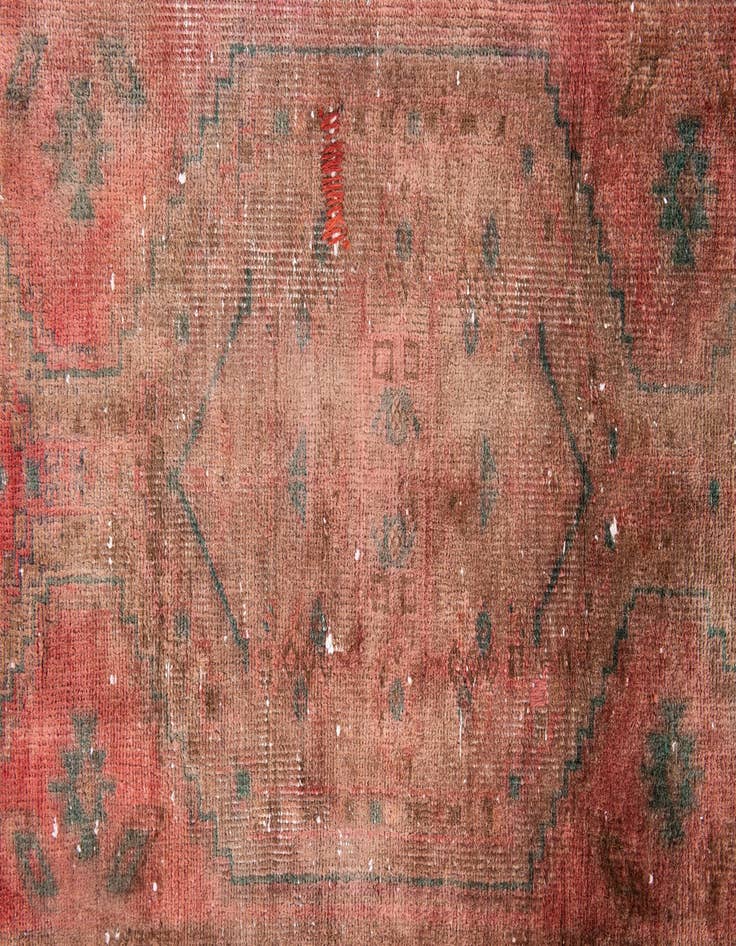 Detail image of 3' 2 x 9' 2  Hand Knotted Ultra Vintage Persian Wool Runner Rug