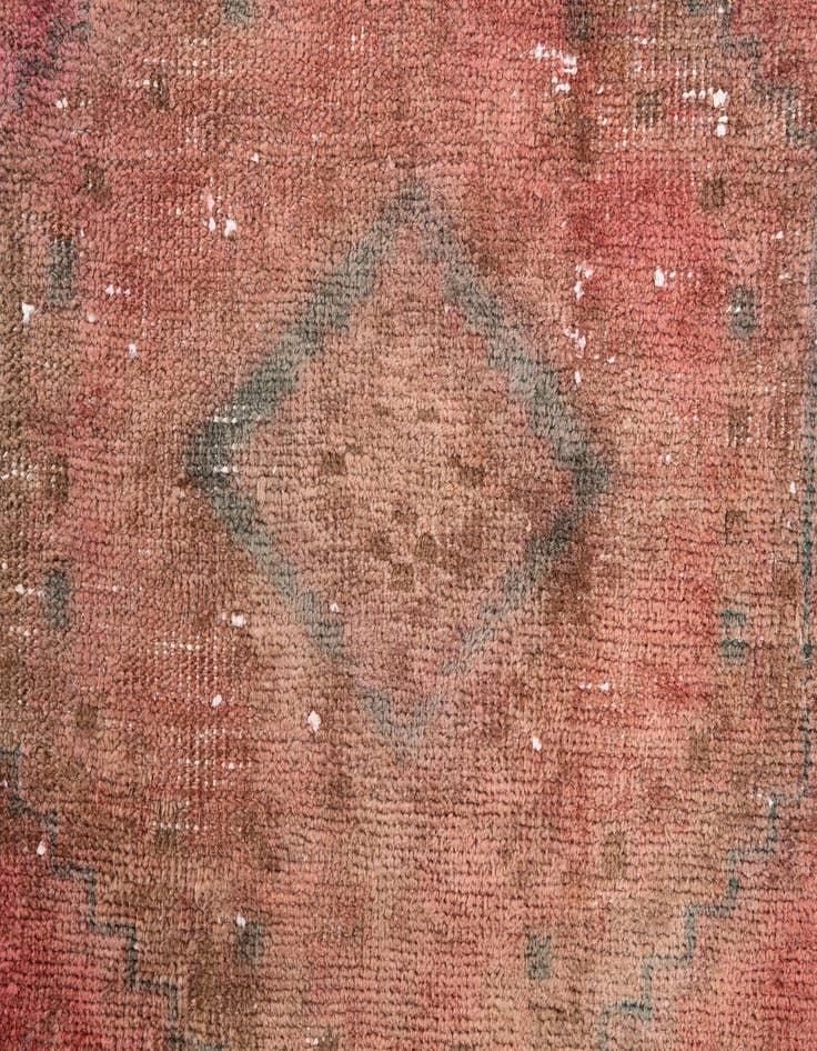 Detail image of 3' 2 x 9' 2  Hand Knotted Ultra Vintage Persian Wool Runner Rug