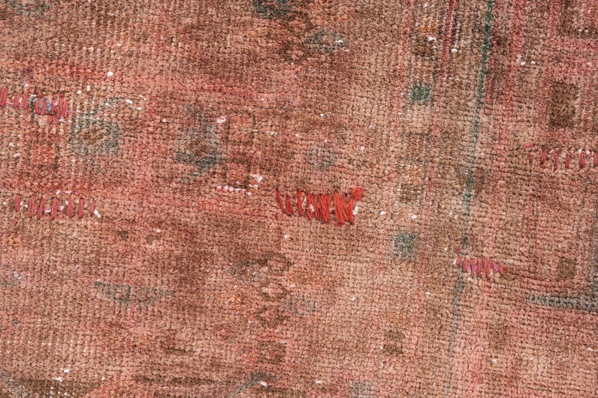 3' 2 x 9' 2 Hand Knotted Ultra Vintage Persian Wool Runner Rug