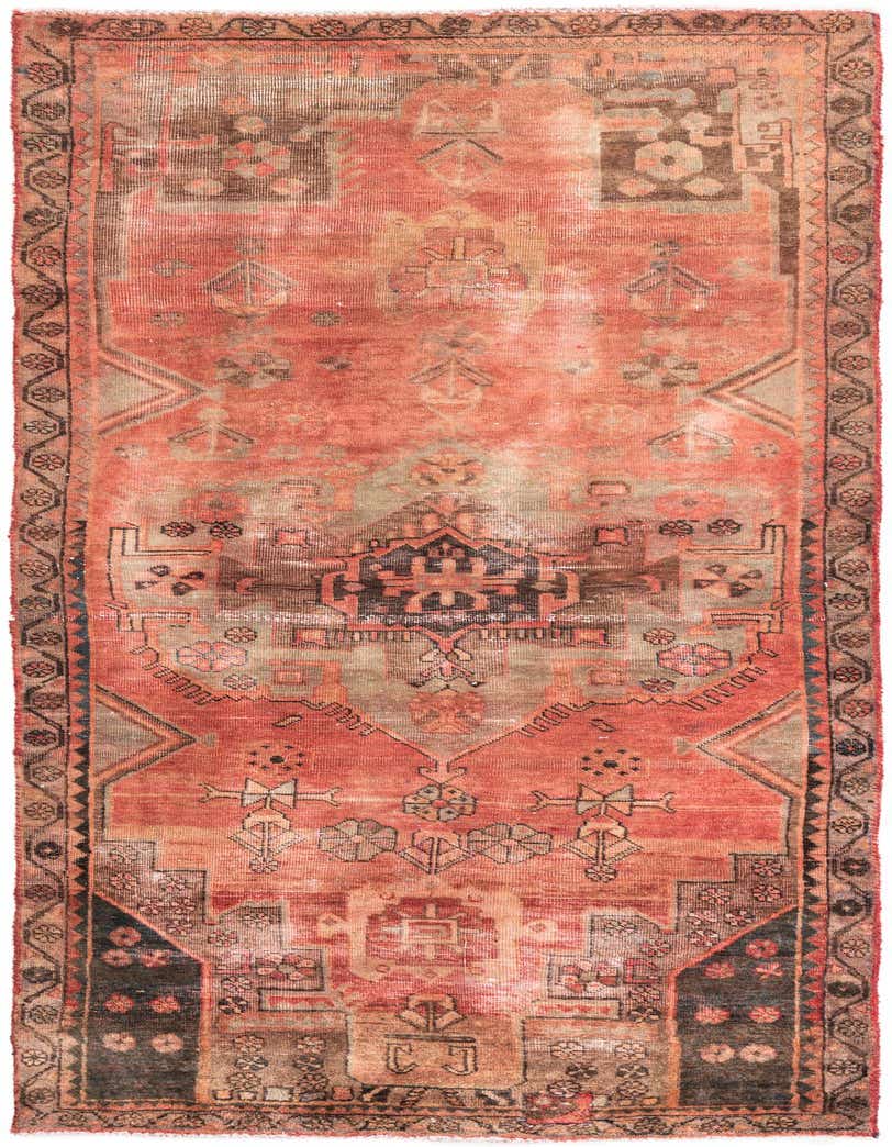 Primary image 3' 4 x 7' 9  Hand Knotted Ultra Vintage Persian Wool Runner Rug