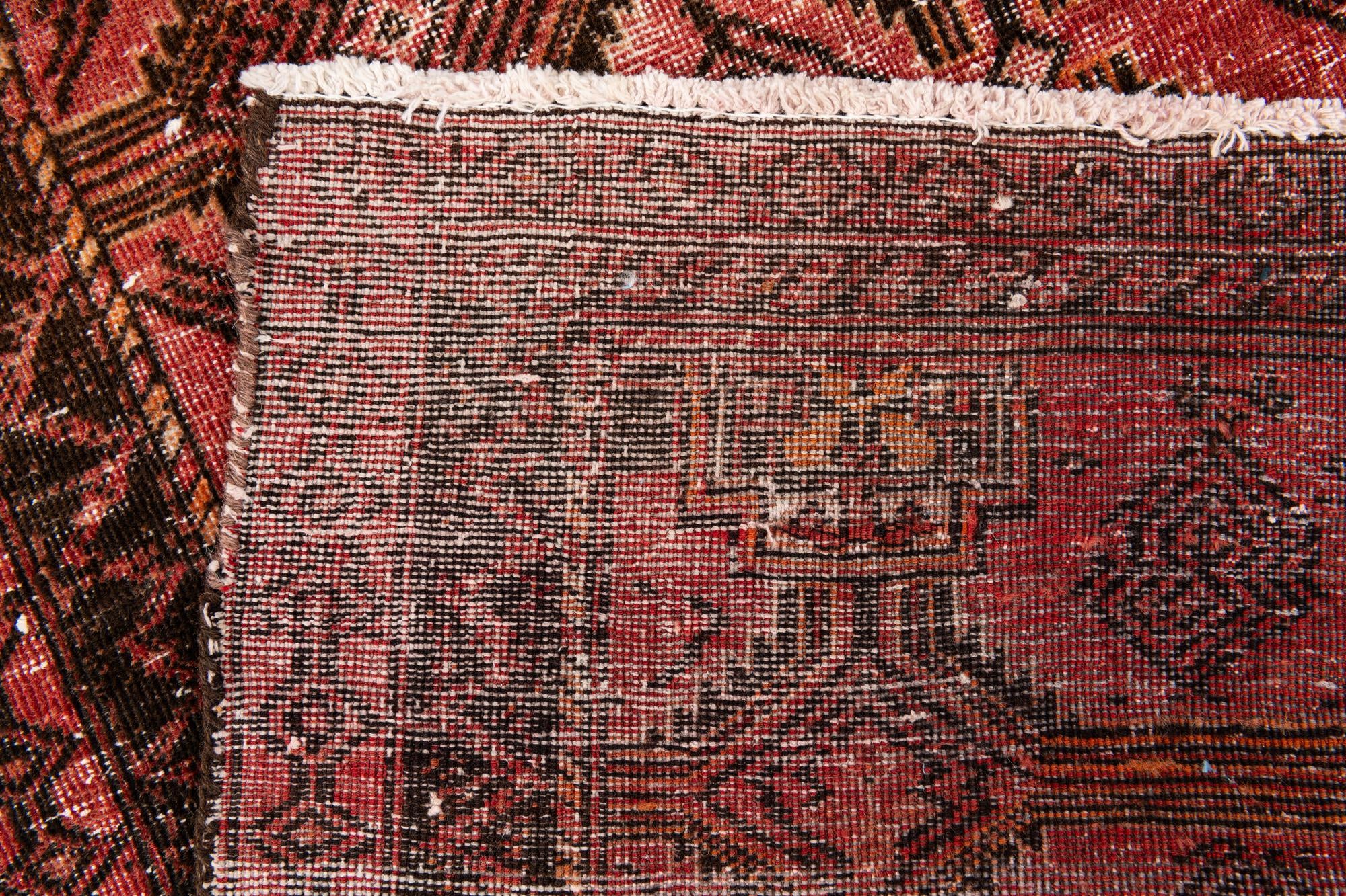 2' 4 x 4' 9 Hand Knotted Ultra Vintage Persian Wool Runner Rug