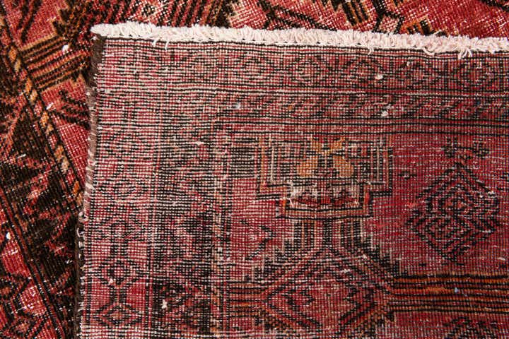 2' 4 x 4' 9 Hand Knotted Ultra Vintage Persian Wool Runner Rug