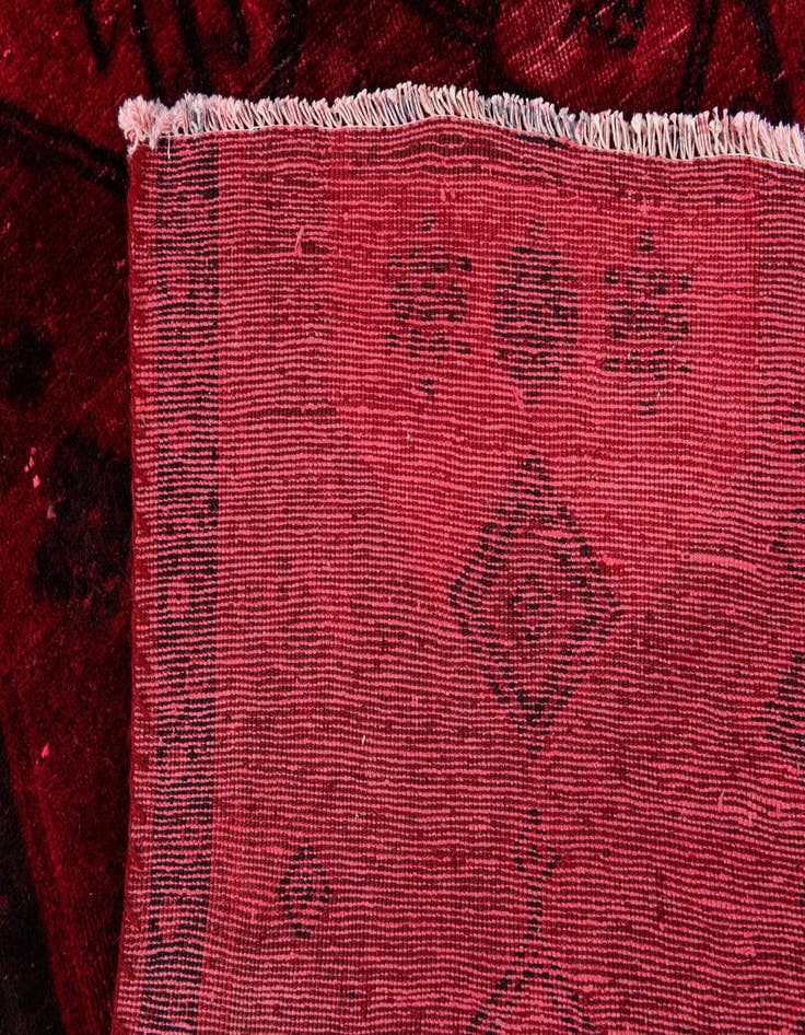 Detail image of 3' 2 x 7' 1  Hand Knotted Ultra Vintage Persian Wool Runner Rug