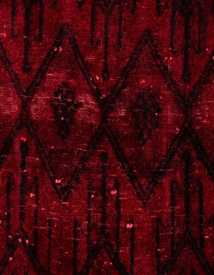 Detail image of 3' 2 x 7' 1  Hand Knotted Ultra Vintage Persian Wool Runner Rug