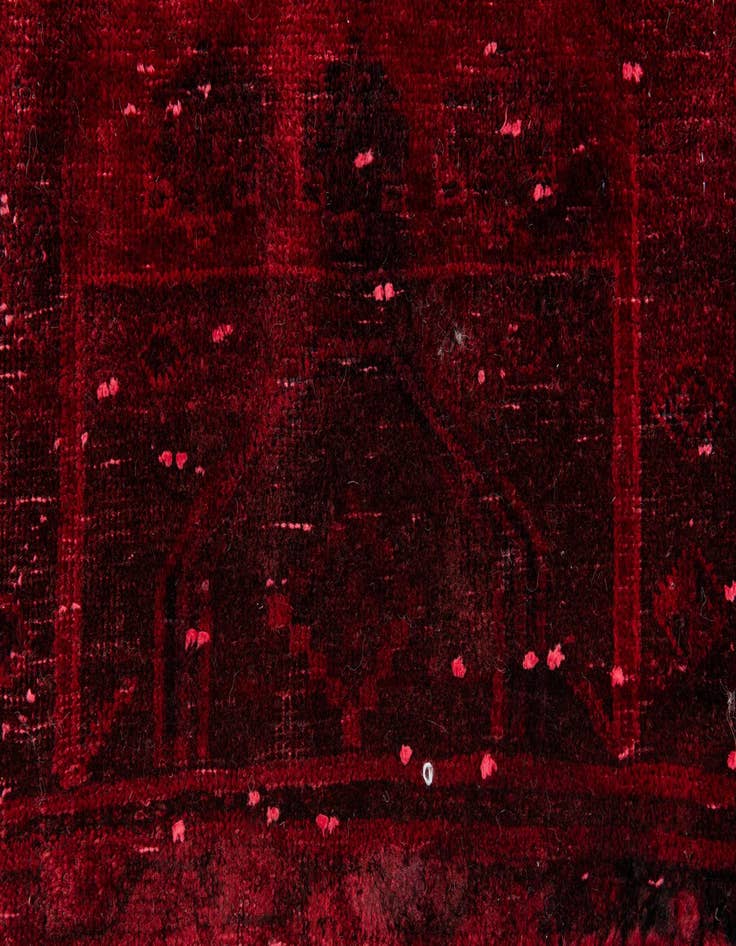 Detail image of 3' 2 x 7' 1  Hand Knotted Ultra Vintage Persian Wool Runner Rug