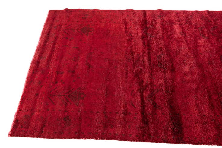 Detail image of 3' 6 x 8' 10 Hand Knotted Ultra Vintage Persian Wool Runner Rug