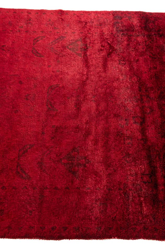 Detail image of 3' 6 x 8' 10 Hand Knotted Ultra Vintage Persian Wool Runner Rug