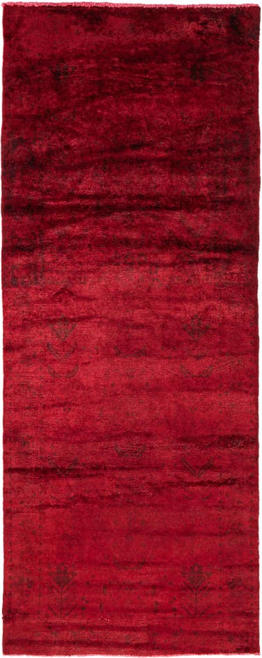 Detail image of 3' 6 x 8' 10 Hand Knotted Ultra Vintage Persian Wool Runner Rug