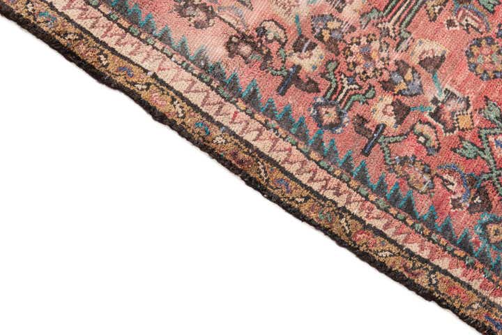 3' 9 x 9' Hand Knotted Ultra Vintage Persian Wool Runner Rug