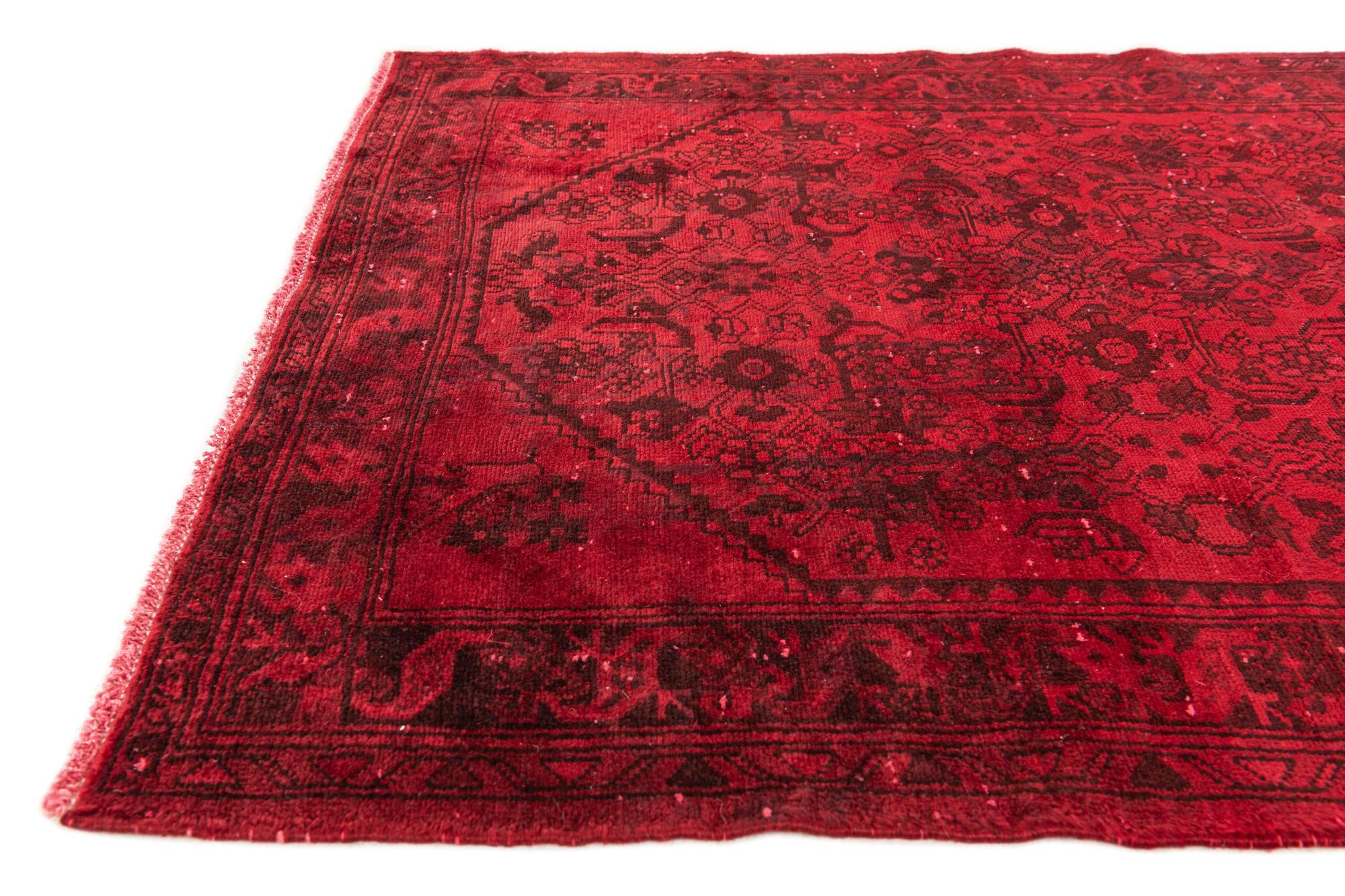 3' 9 x 9' 5 Hand Knotted Ultra Vintage Persian Wool Runner Rug