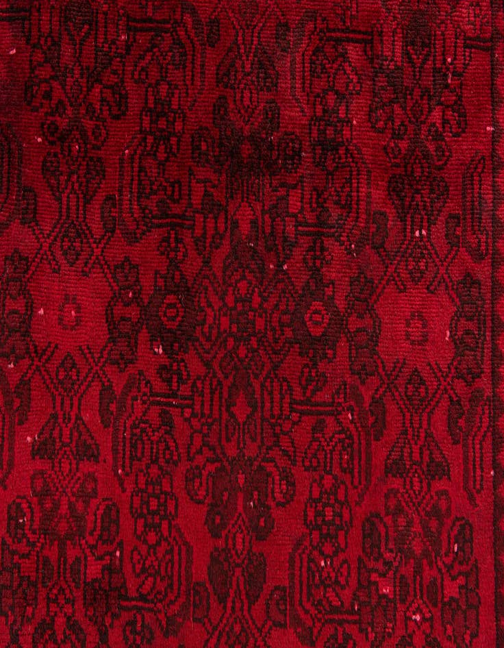 Detail image of 3' 9 x 9' 5  Hand Knotted Ultra Vintage Persian Wool Runner Rug