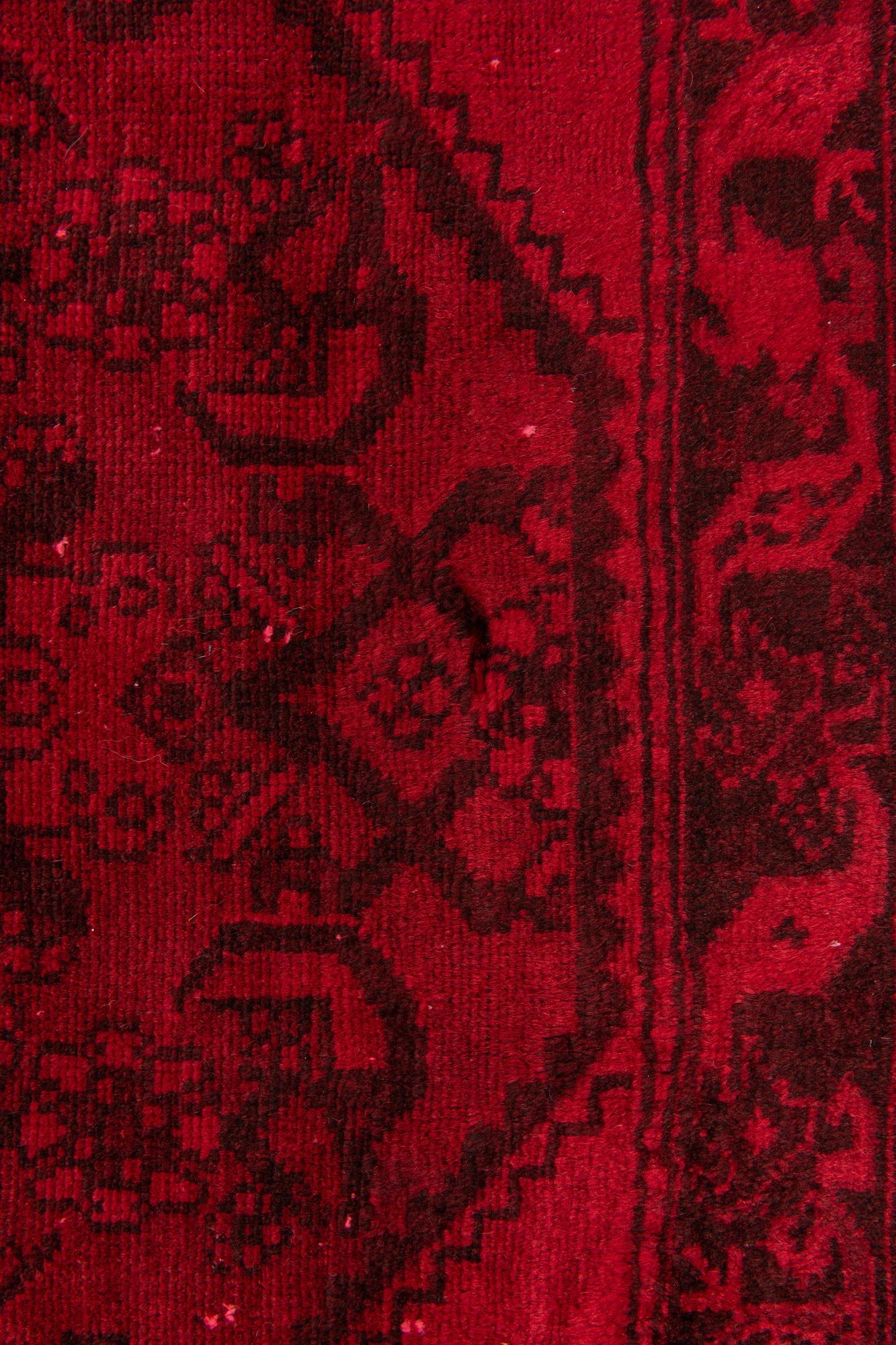 3' 9 x 9' 5 Hand Knotted Ultra Vintage Persian Wool Runner Rug