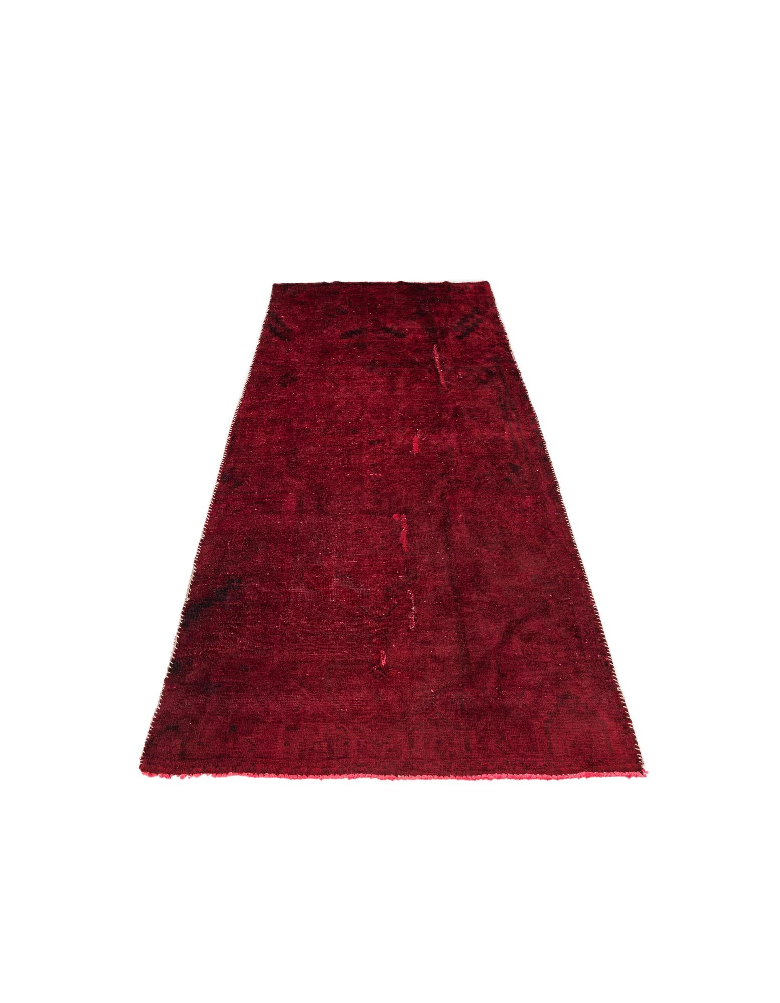 3' 9 x 8' 6 Hand Knotted Ultra Vintage Persian Wool Runner Rug
