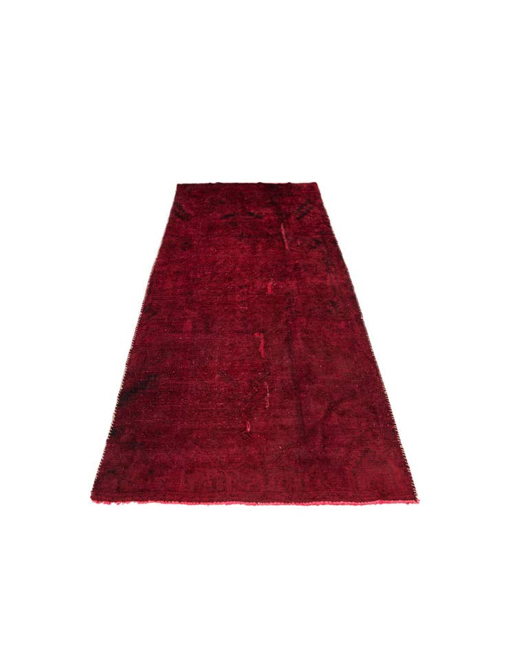 Detail image of 3' 9 x 8' 6  Hand Knotted Ultra Vintage Persian Wool Runner Rug