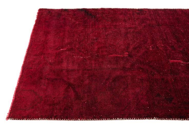 Detail image of 3' 9 x 8' 6 Hand Knotted Ultra Vintage Persian Wool Runner Rug