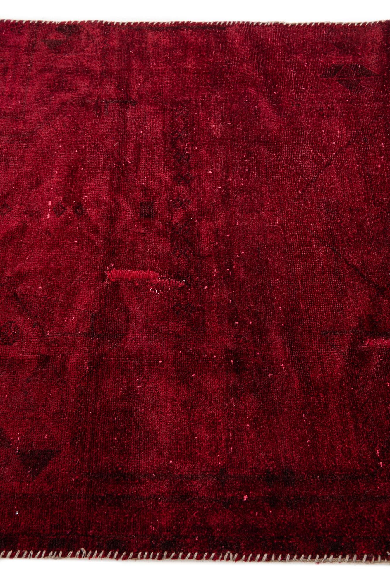 3' 9 x 8' 6 Hand Knotted Ultra Vintage Persian Wool Runner Rug