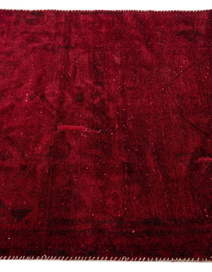 Detail image of 3' 9 x 8' 6  Hand Knotted Ultra Vintage Persian Wool Runner Rug