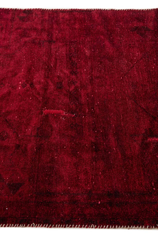 Detail image of 3' 9 x 8' 6 Hand Knotted Ultra Vintage Persian Wool Runner Rug