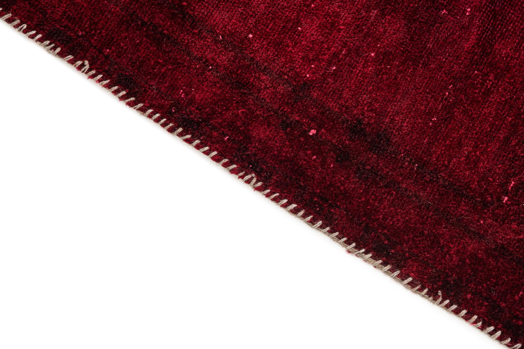 3' 9 x 8' 6 Hand Knotted Ultra Vintage Persian Wool Runner Rug