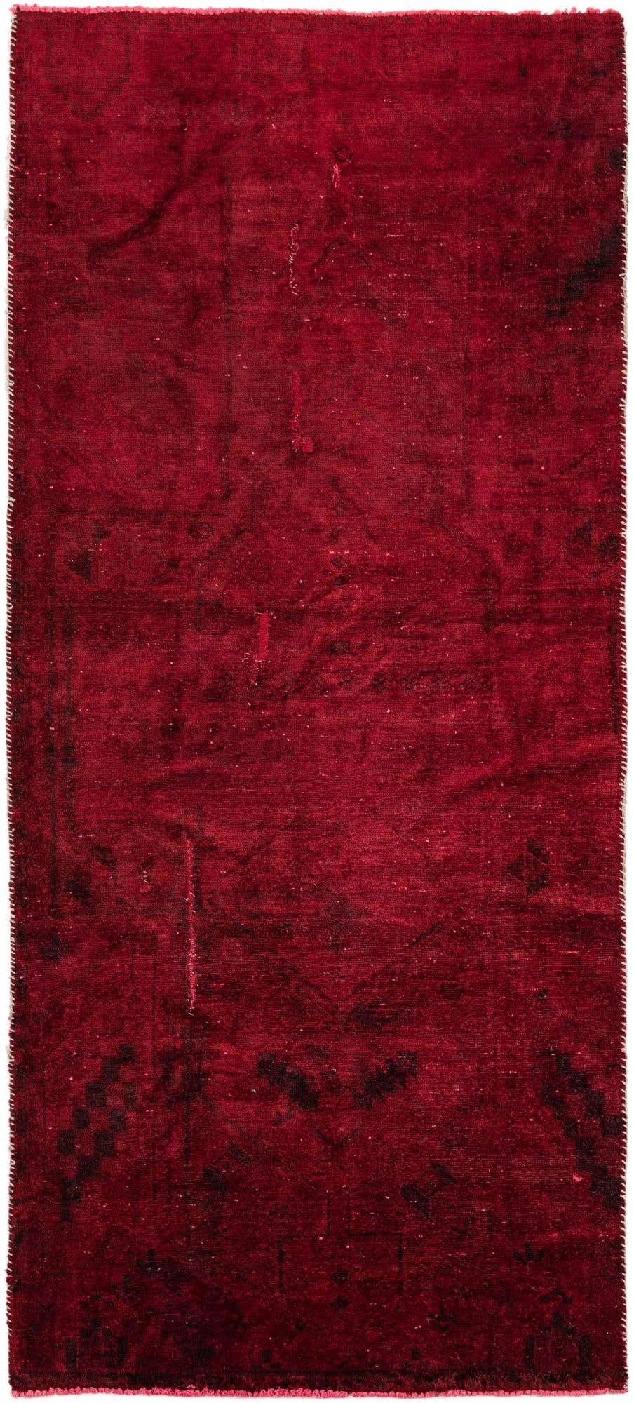 3' 9 x 8' 6 Hand Knotted Ultra Vintage Persian Wool Runner Rug