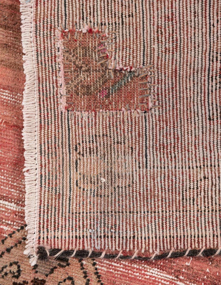 Detail image of 3' 4 x 10'  Hand Knotted Ultra Vintage Persian Wool Runner Rug