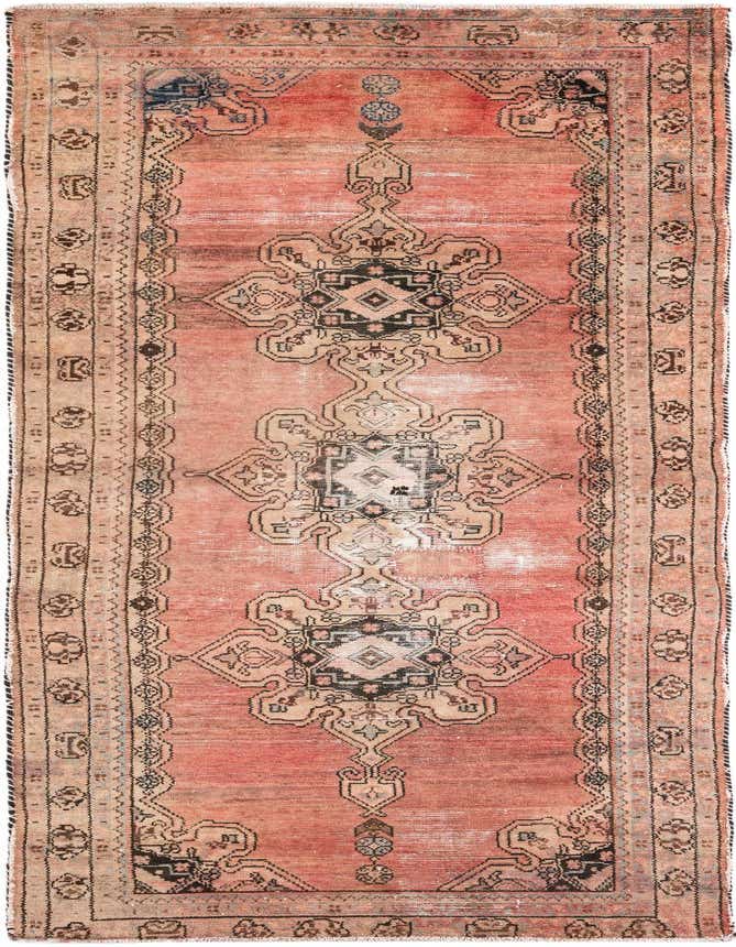 Primary image 3' 4 x 10'  Hand Knotted Ultra Vintage Persian Wool Runner Rug