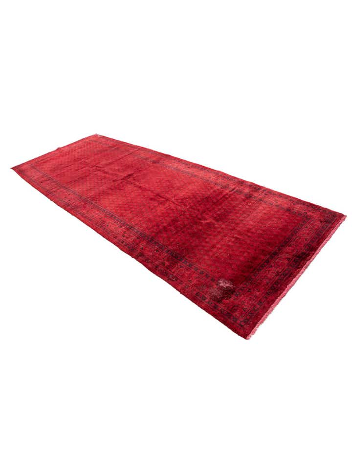 3' 9 x 9' 7 Hand Knotted Ultra Vintage Persian Wool Runner Rug