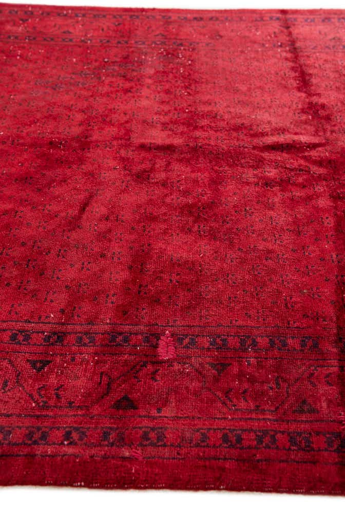 3' 9 x 9' 7 Hand Knotted Ultra Vintage Persian Wool Runner Rug