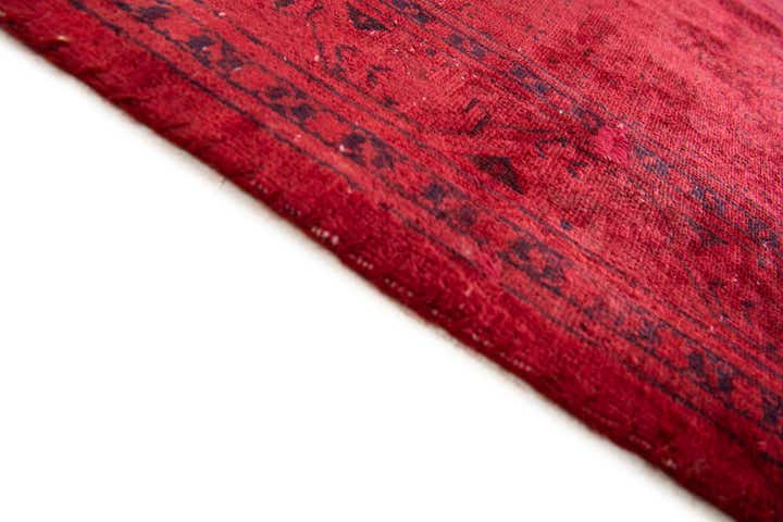 3' 9 x 9' 7 Hand Knotted Ultra Vintage Persian Wool Runner Rug