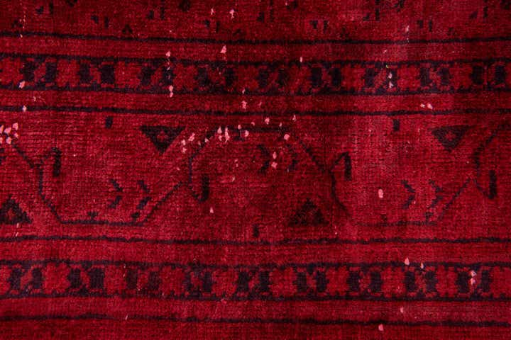 3' 9 x 9' 7 Hand Knotted Ultra Vintage Persian Wool Runner Rug