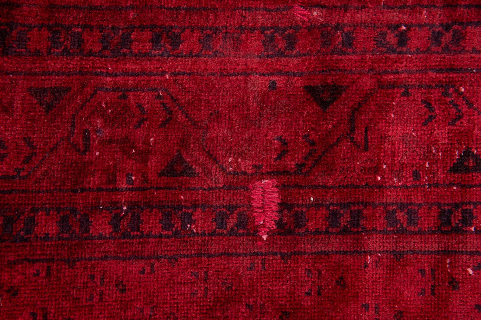 3' 9 x 9' 7 Hand Knotted Ultra Vintage Persian Wool Runner Rug