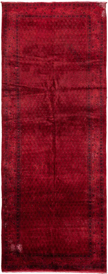 Detail image of 3' 9 x 9' 7 Hand Knotted Ultra Vintage Persian Wool Runner Rug