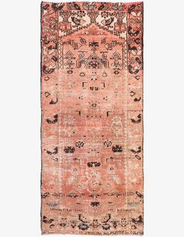 2' 8 x 6' 1 Hand Knotted Ultra Vintage Persian Wool Runner Rug